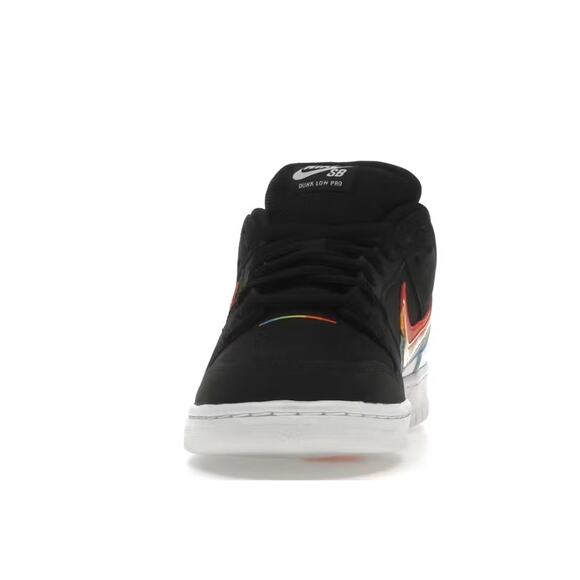 Nike SB Dunk Low Polaroid Black Rainbow Swoosh Shoes Mens Size [9] CZ5127-001